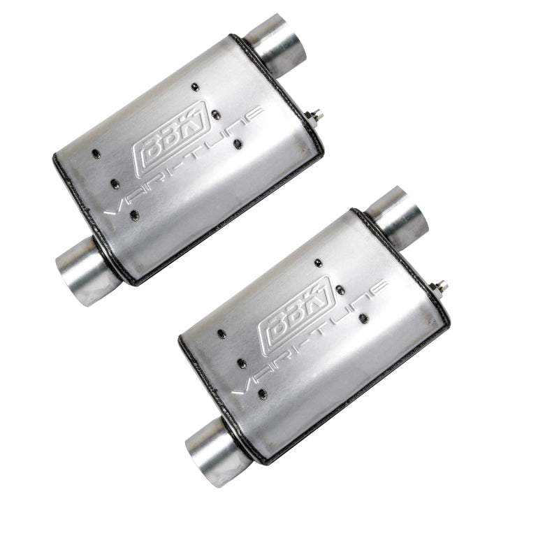 BBK 86-04 Mustang Cat Back Kit Varitune Mufflers Stainless Steel Tips — User 1