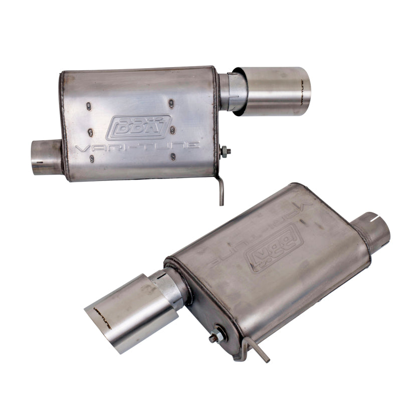 BBK Vari-Tune Axle Back Exhaust Kit 2 Adjustable Performance Mufflers 2-3/4 Pipe 4 in. Tips — User 1