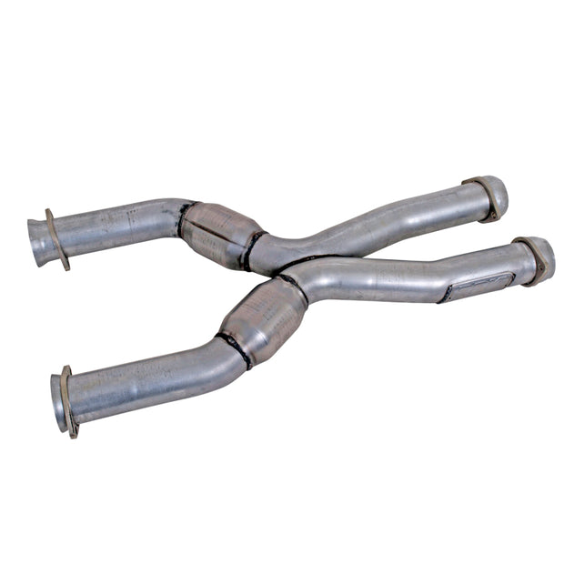 BBK 79-04 Mustang Coyote Swap Short Mid X Pipe w Catalytic Converters 3.0 For BBK Long Tube Headers — Photo - Primary