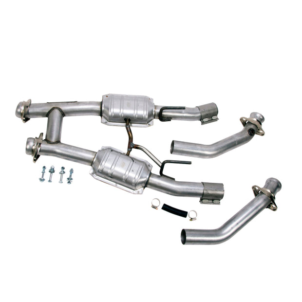 BBK 86-93 Mustang 5.0 High Flow H Pipe With Catalytic Converters - 2-1/2 — Photo - Primary