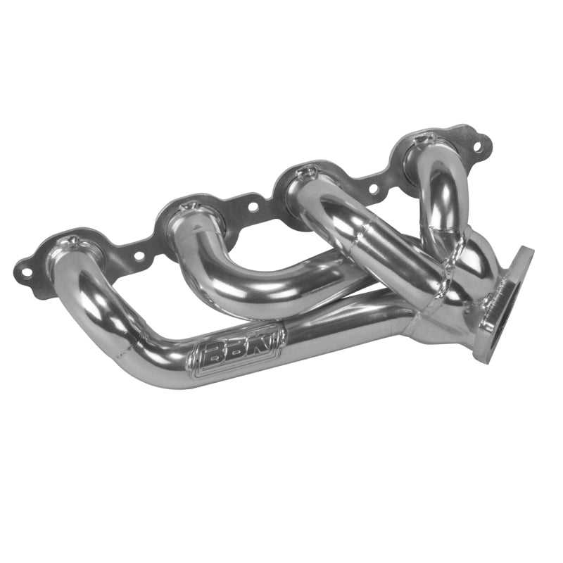 BBK 14-18 GM Truck 5.3/6.2 1 3/4in Shorty Tuned Length Headers - Polished Silver Ceramic — Photo - out of package