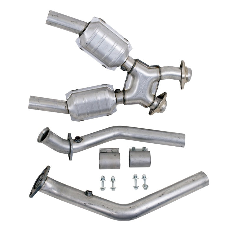 BBK 99-04 Mustang 4.6 GT / Cobra High Flow X Pipe With Catalytic Converters - 2-1/2 — Photo - Unmounted