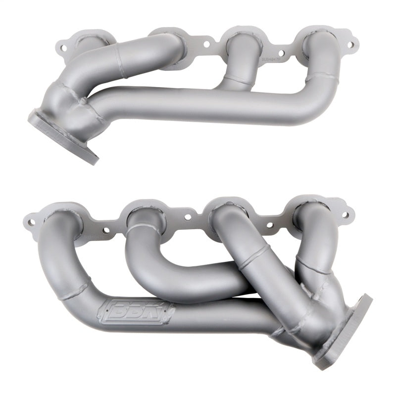 BBK 14-18 GM Truck 5.3/6.2 1 3/4in Shorty Tuned Length Headers - Titanium Ceramic — Photo - out of package