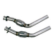 BBK 11-14 Mustang 3.7 V6 High Flow X Pipe With Catalytic Converters - 2-1/2 — Photo - Unmounted