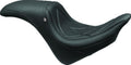 Mustang 06-17 Harley Softail Wide Tire (200mm) Wide Touring Recessed Passenger Seat w/Studs - Black