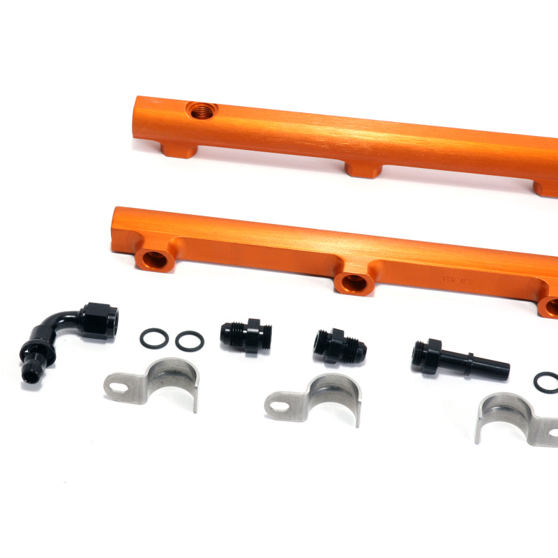 BBK 05-14 Dodge Hemi 5.7/6.1 High Flow Billet Aluminum Fuel Rail Kit (Non Trucks) — Photo - Unmounted