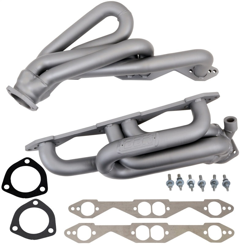 BBK 96-98 GM Truck SUV 5.0 5.7 Shorty Tuned Length Exhaust Headers - 1-5/8 Titanium Ceramic — Photo - Primary