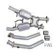 BBK 86-93 Mustang 5.0 High Flow X Pipe With Catalytic Converters - 2-1/2 — Photo - Unmounted
