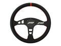 PRP Flat Leather Steering Wheel - Red