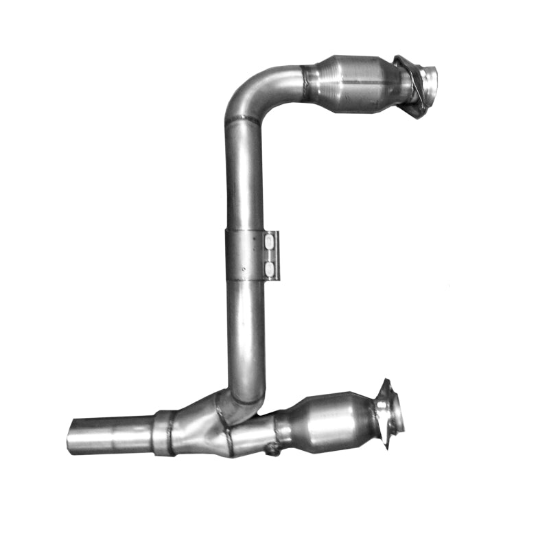 BBK 07-11 Jeep 3.8 V6 Long Tube Exhaust Headers And Y Pipe And Converters - 1-5/8 Silver Ceramic — Photo - out of package