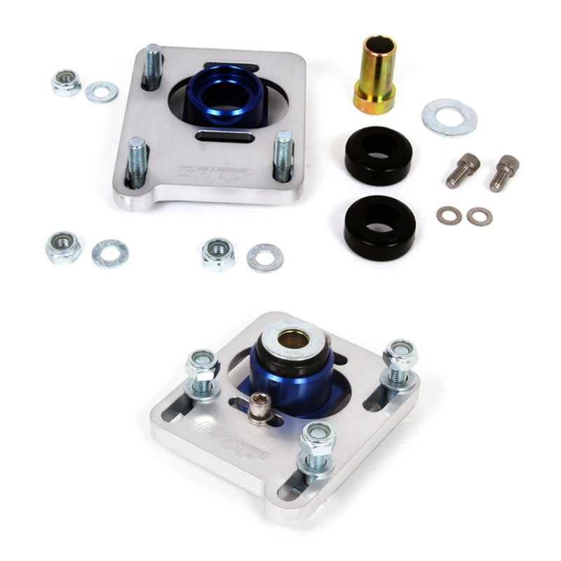 BBK 94-04 Mustang Caster Camber Plate Kit - Silver Anodized Finish — User 1