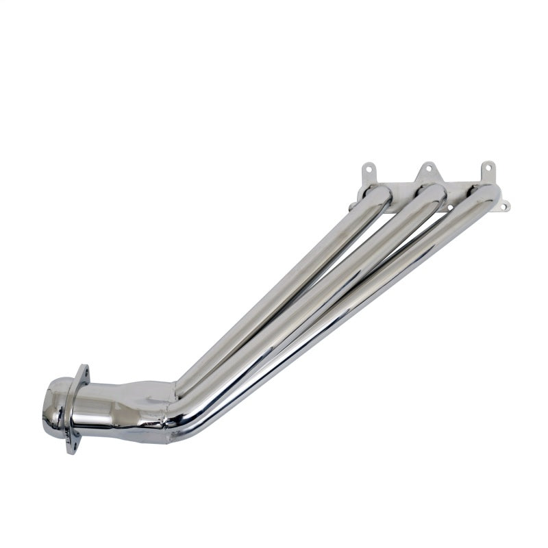 BBK 10-11 Camaro V6 Long Tube Exhaust Headers With Converters - 1-5/8 Chrome — Photo - Unmounted