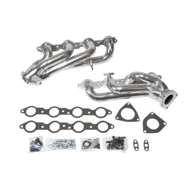BBK 99-04 GM Truck SUV 4.8 5.3 Shorty Tuned Length Exhaust Headers - 1-3/4 Silver Ceramic — Photo - Primary