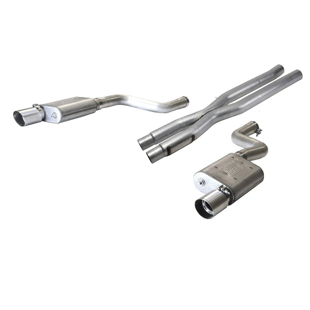 Ford Mustang GT Varitune Complete Cat Back Exhaust Kit With Resonator Delete Pipe 15-17