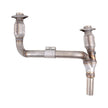Jeep Wrangler 3.8 1-5/8 Long Tube Exhaust Headers With High Flow Cats Polished Silver Ceramic 07-11
