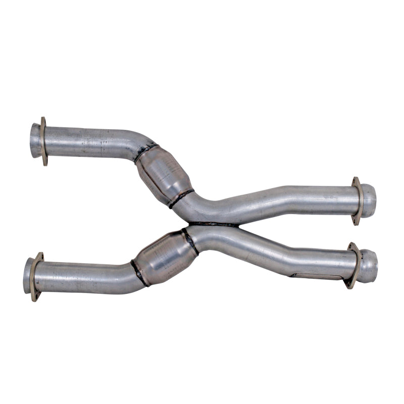 BBK 79-04 Mustang Coyote Swap Short Mid X Pipe w Catalytic Converters 3.0 For BBK Long Tube Headers — User 1