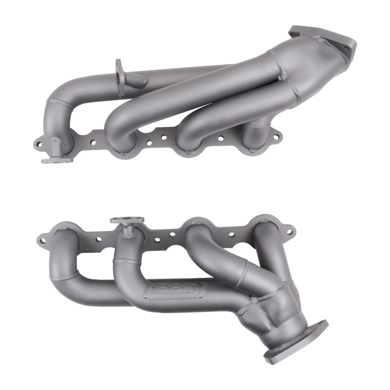 BBK 99-04 GM Truck SUV 4.8 5.3 Shorty Tuned Length Exhaust Headers - 1-3/4 Titanium Ceramic — Photo - Unmounted