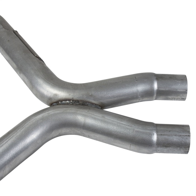 BBK 11-14 Mustang 3.7 V6 Short Mid X Pipe With Catalytic Converters 2-1/2 For BBK Long Tube Headers — Photo - Unmounted