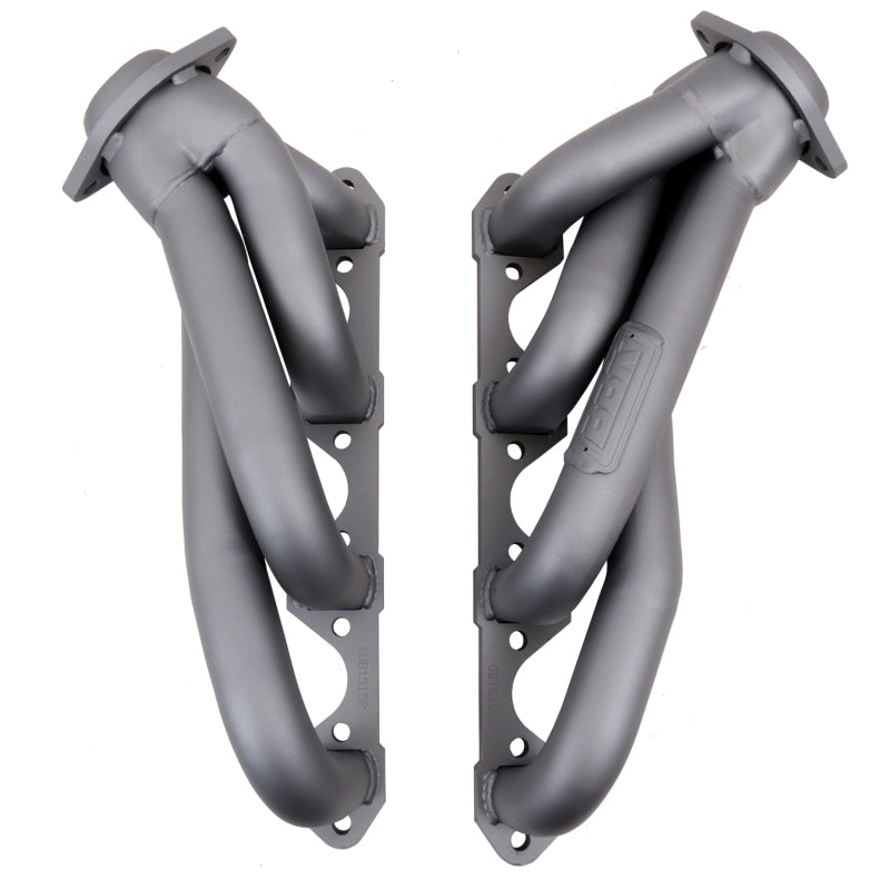 BBK 79-93 Mustang 5.0 Shorty Unequal Length Exhaust Headers - 1-5/8 Titanium Ceramic — Photo - Unmounted