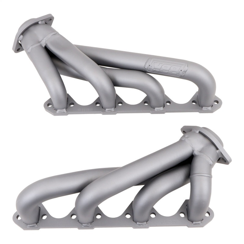 BBK 79-93 Mustang 351 Swap Shorty Unequal Length Exhaust Headers - 1-5/8 Titanium Ceramic — Photo - out of package