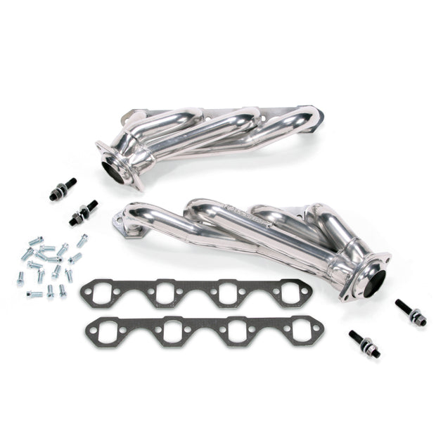 BBK 79-93 Mustang 5.0 Shorty Unequal Length Exhaust Headers - 1-5/8 Silver Ceramic — Photo - Primary
