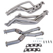 BBK 86-04 Ford Mustang Coyote Swap 1-3/4in Long Tube Headers w/High Flow Catted X-Pipe (Ti Ceramic) — Photo - Primary