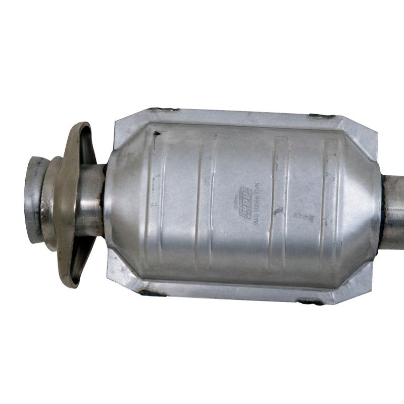 BBK 96-04 Mustang 4.6 GT / Cobra Short Mid H Pipe w Catalytic Converters 2-1/2 For Long Tube Headers — Photo - Unmounted