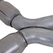 BBK 79-04 Mustang Coyote Swap Short Mid X Pipe w Catalytic Converters 3.0 For BBK Long Tube Headers — Photo - Unmounted