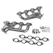 BBK 14-18 GM Truck 5.3/6.2 1 3/4in Shorty Tuned Length Headers - Polished Silver Ceramic — Photo - Primary