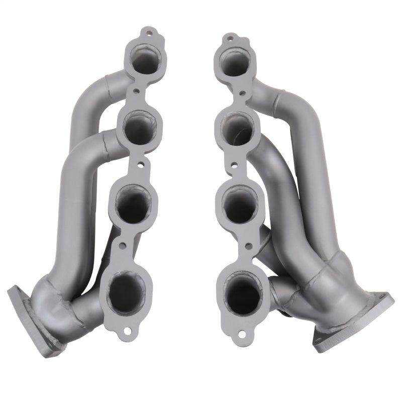 BBK 14-18 GM Truck 5.3/6.2 1 3/4in Shorty Tuned Length Headers - Titanium Ceramic — Photo - out of package