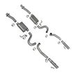 BBK 86-04 Mustang Cat Back Kit Varitune Mufflers Stainless Steel Tips — Photo - Primary