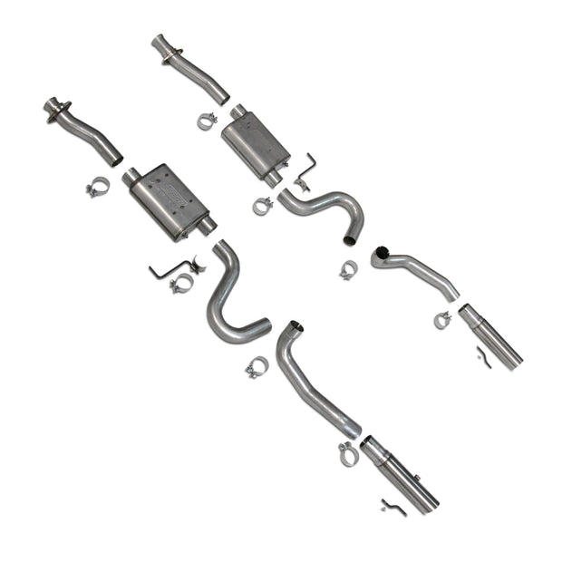 BBK 86-04 Mustang Cat Back Kit Varitune Mufflers Stainless Steel Tips — Photo - Primary
