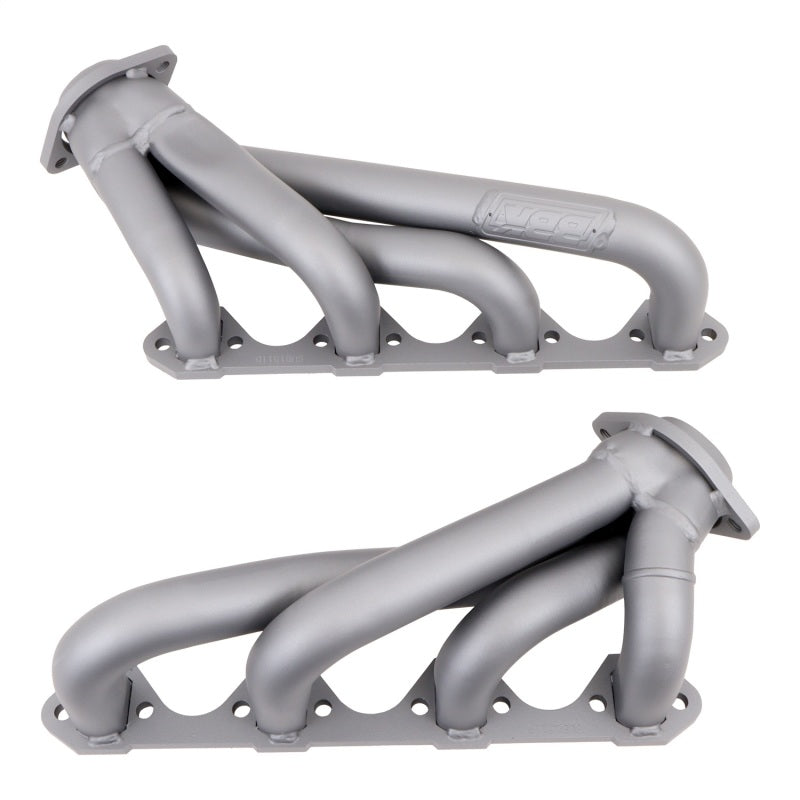 BBK 79-93 Mustang 351 Swap Shorty Unequal Length Exhaust Headers - 1-5/8 Titanium Ceramic — Photo - Unmounted