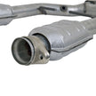BBK 96-04 Mustang 4.6 GT / Cobra Short Mid H Pipe w Catalytic Converters 2-1/2 For Long Tube Headers — Photo - Unmounted