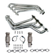 BBK 10-15 Camaro LS3 L99 Long Tube Exhaust Headers With Converters - 1-3/4 Chrome — Photo - Primary